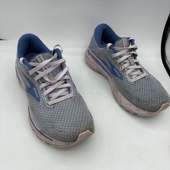 Brooks Sneakers Womens Size 9.5 Adrenaline GTS 22 Running Purple Dutch Blue Walk - Picture 1 of 10
